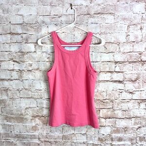Mother The Chin Ups Tank Top in Conch Shell Pink Size Small